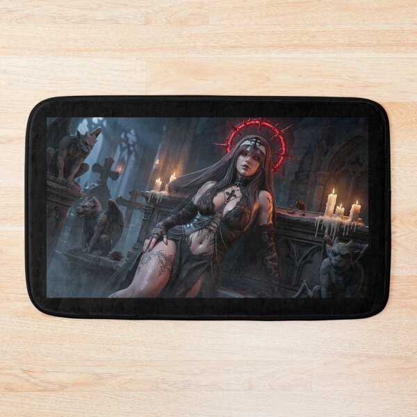 Item preview, Crimson Nun Gothic Dark Fantasy Art designed and sold by GalleryBrisArt.