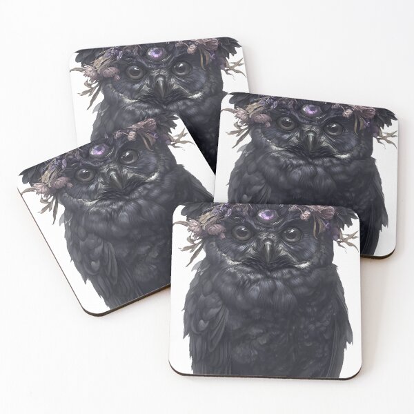 Item preview, Owl Third Eye Gothic Flower Crown designed and sold by IllumeInk.