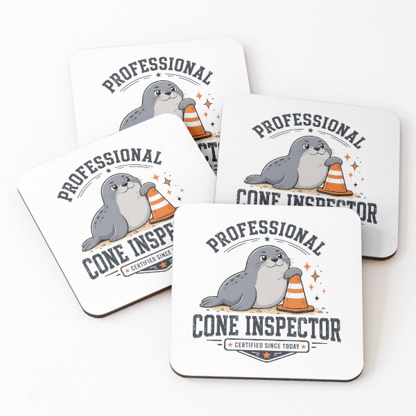 Item preview, Professional Cone Inspector Funny Seal Vector Art designed and sold by wizooo411.