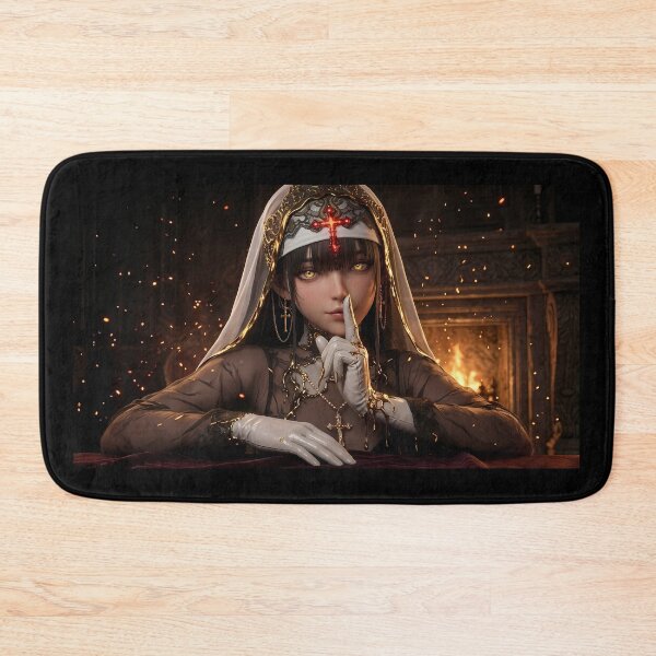 Item preview, Crimson Nun Gothic Dark Fantasy Art designed and sold by GalleryBrisArt.