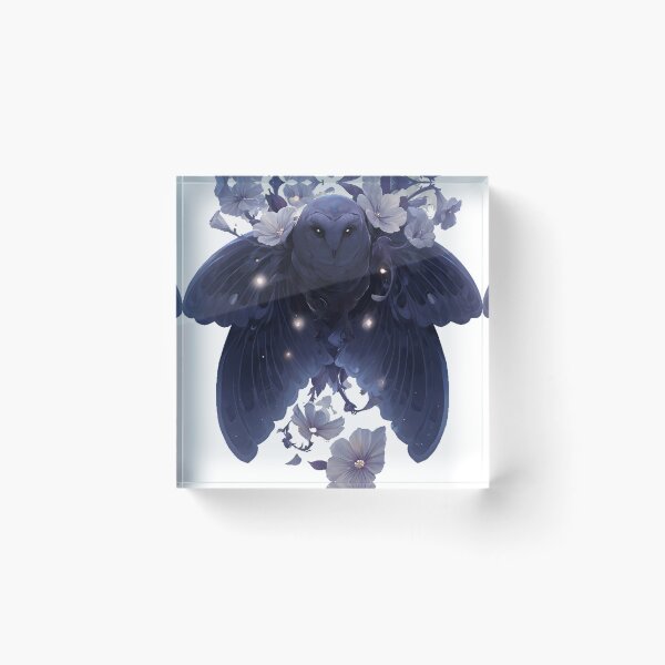 Item preview, Owl Moth Wings Night Flowers designed and sold by IllumeInk.