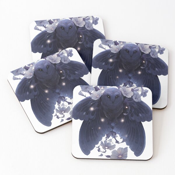 Item preview, Owl Moth Wings Night Flowers designed and sold by IllumeInk.