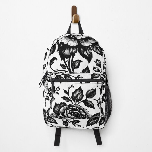Item preview, Elegant Black and White Floral Pattern designed and sold by Owcomm.