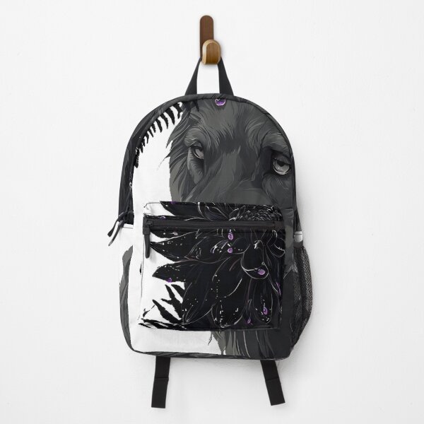 Item preview, Gothic Wolf with Black Dahlia designed and sold by IllumeInk.