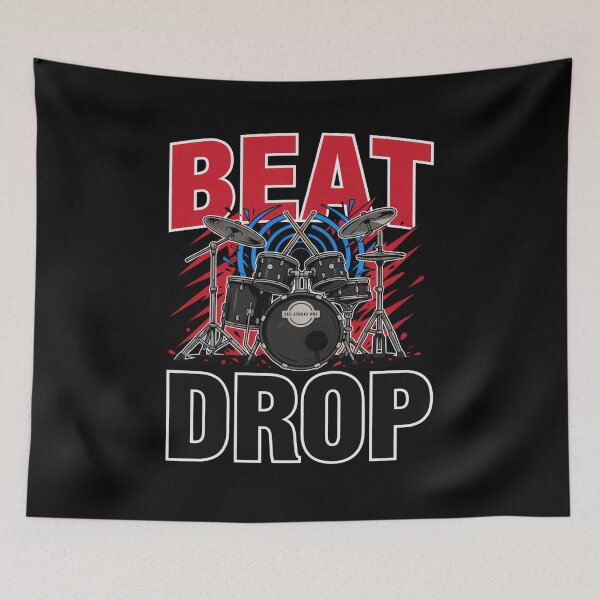 Item preview, Beat Drop – Drum Kit Drummer Rock Music Design designed and sold by Midnight Veil Designs.