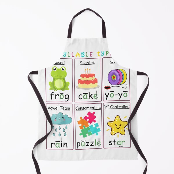 Item preview, Reading Teacher Syllable Types Phonics Phonemic Awareness T-Shirt designed and sold by ‘Nothing Scares Me’ Store.