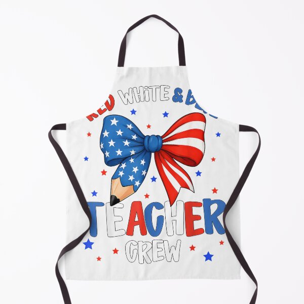 Item preview, Red White & Blue Teacher Crew Funny 4th of July Patriotic T-Shirt designed and sold by DArtfulStudio.