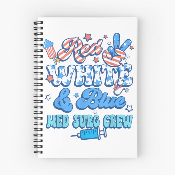 Item preview, Red White Blue Med Surg Crew Med Surg Nurse 4th of July T-Shirt designed and sold by Badriiiii.