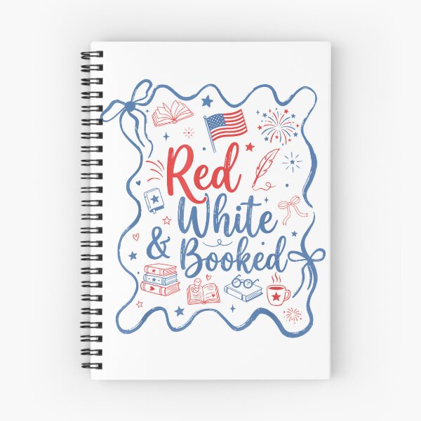 Item preview, Red White and Booked Coquette 4th of July Book Lover T-Shirt designed and sold by SavsMerch.