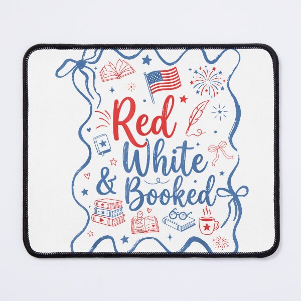 Item preview, Red White and Booked Coquette 4th of July Book Lover T-Shirt designed and sold by SavsMerch.