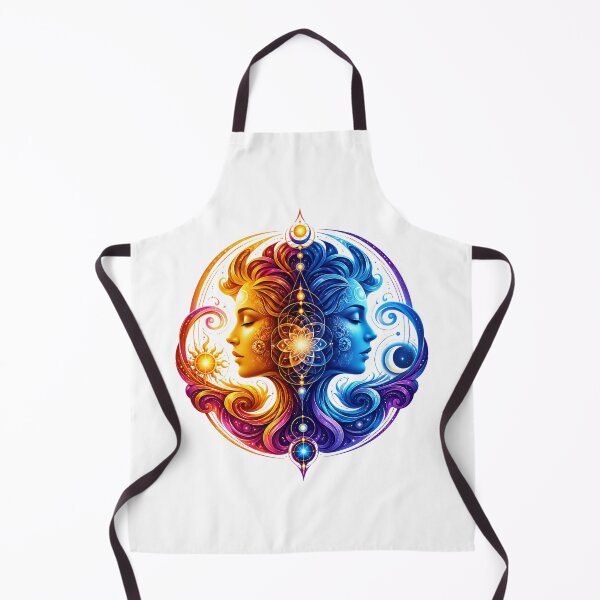 Item preview, Sun Moon Dual Spirit Faces designed and sold by syotos-ai.