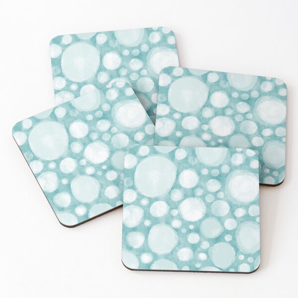 Item preview, Turquoise Droplets Watercolor Stripes-Part of My Vintage Surfboard  and Women's Swimsuit Collection designed and sold by PD-Coastal.