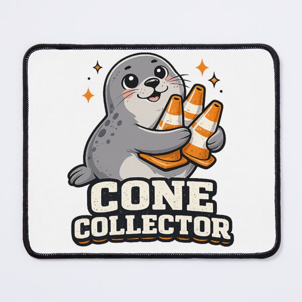 Item preview, Cone Collector – Funny Seal Meme Vector designed and sold by wizooo411.