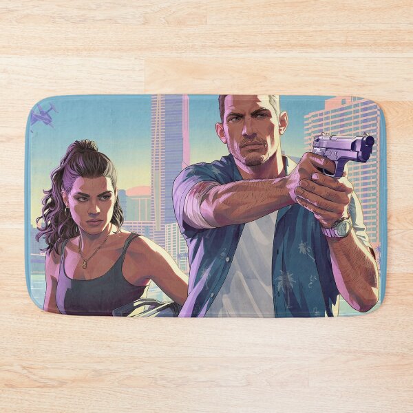 Item preview, GTA 6 Action Graphic Inspired by GTA VI | Neon Crime Gamer Art designed and sold by NBT-NOVA.