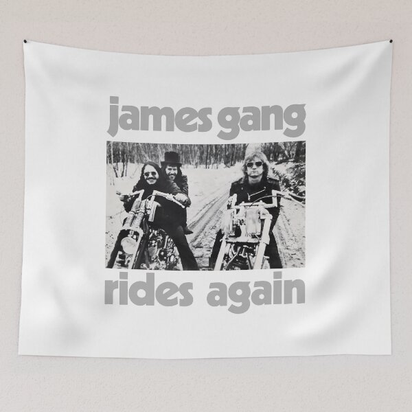 Item preview, Jamess Gang Ridess Again Motorcycle Rock  designed and sold by TailAndKiln.