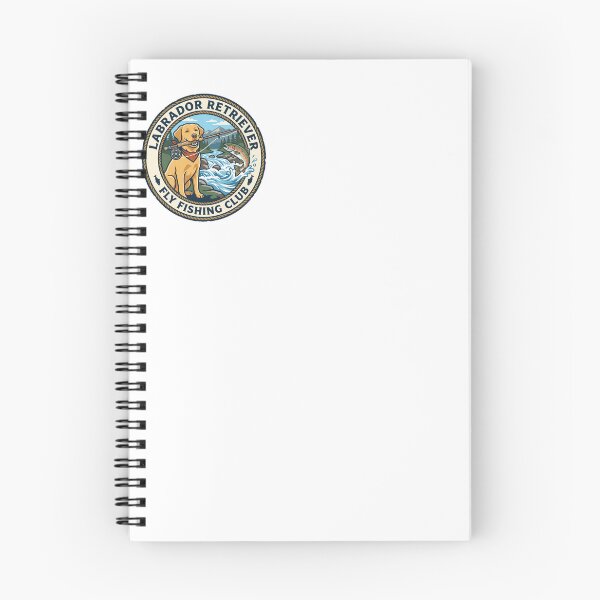 Item preview, Labrador Retriever Fly Fishing Club River Angler designed and sold by PictoVibe.