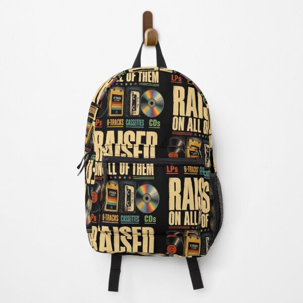 Item preview, Raised On All Of Them Music Formats Retro Vinyl Cassette 8-Track CD Lover designed and sold by nojany.
