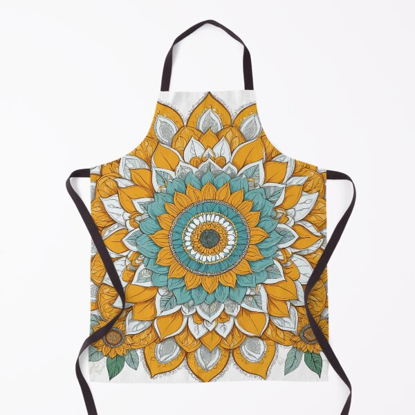 Item preview, Sunflower Folk Mandala Clipart Collection – Embroidery Style 22 designed and sold by PlayPlearnZone.