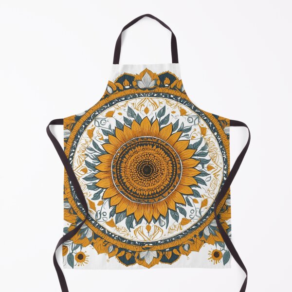 Item preview, Sunflower Folk Mandala Clipart Collection – Embroidery Style 26 designed and sold by PlayPlearnZone.
