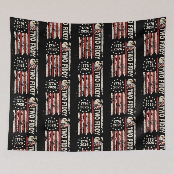 Item preview, Two Fiddy 2 Fiddy 1776 2026 Bald Eagle American Flag Patriotic designed and sold by nojany.