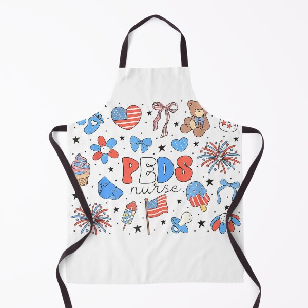Item preview, Retro Pediatric Nurse 4th of July PEDS Nurse Icu Er Cvicu T-Shirt designed and sold by Othinus.