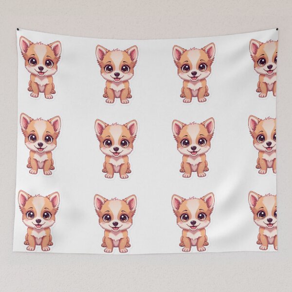 Item preview, Kawaii Baby Fox Sticker | Cute Woodland Fox designed and sold by AhiraDesign.