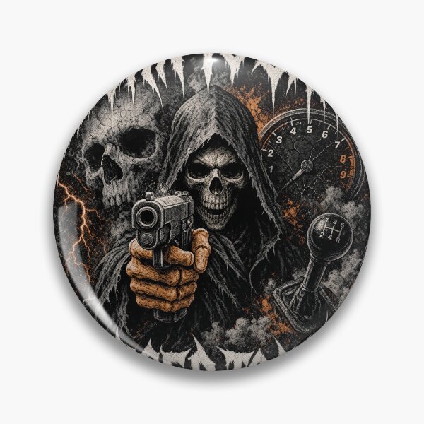 Item preview, Born To Shoot Skull Reaper designed and sold by castillomiami.