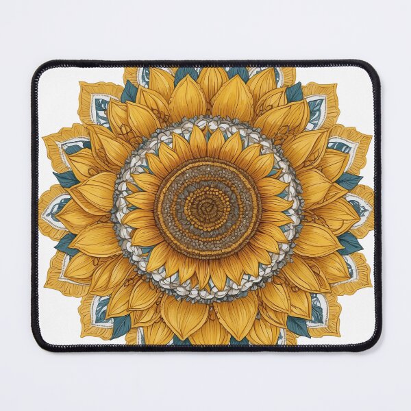 Item preview, Sunflower Folk Mandala Clipart Collection – Embroidery Style 29 designed and sold by PlayPlearnZone.
