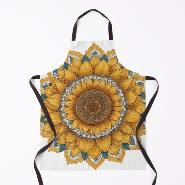 Item preview, Sunflower Folk Mandala Clipart Collection – Embroidery Style 29 designed and sold by PlayPlearnZone.