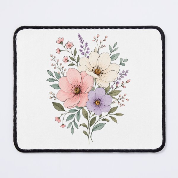 Item preview, Delicate Floral Bouquet In Soft Pastel Colors designed and sold by Good Day Design.