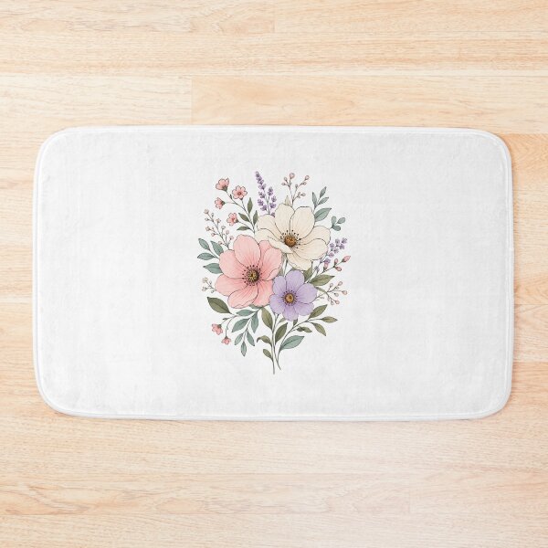 Item preview, Delicate Floral Bouquet In Soft Pastel Colors designed and sold by Good Day Design.