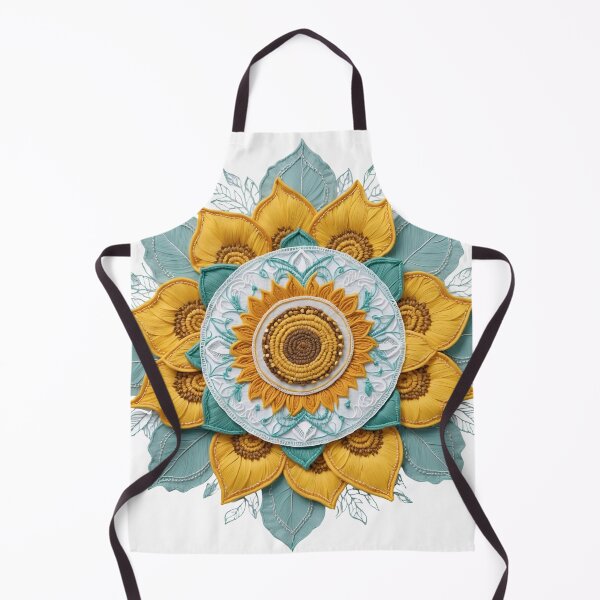 Item preview, Sunflower Folk Mandala Clipart Collection – Embroidery Style 30 designed and sold by PlayPlearnZone.