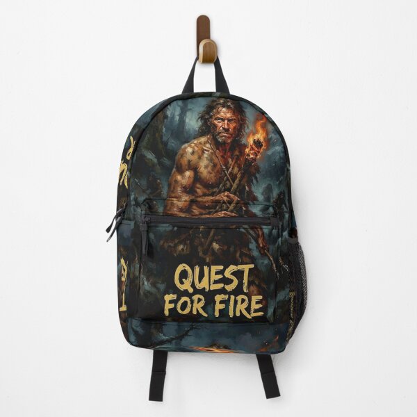 Item preview, Quest for Fire Retro Prehistoric Adventure Paleolithic Era Tribute Art Movie Poster designed and sold by Art's Diner.