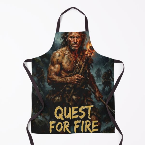 Item preview, Quest for Fire Retro Prehistoric Adventure Paleolithic Era Tribute Art Movie Poster designed and sold by Art's Diner.