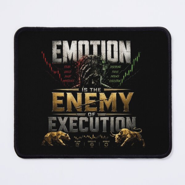 Item preview, Emotion Is The Enemy Of Execution Trading Quote designed and sold by PipForgeStudio .