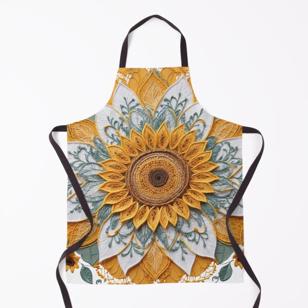 Item preview, Sunflower Folk Mandala Clipart Collection – Embroidery Style 32 designed and sold by PlayPlearnZone.