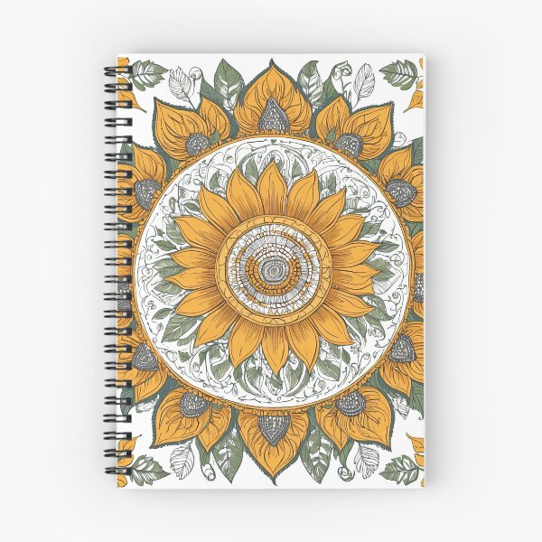 Item preview, Sunflower Folk Mandala Clipart Collection – Embroidery Style 33 designed and sold by PlayPlearnZone.