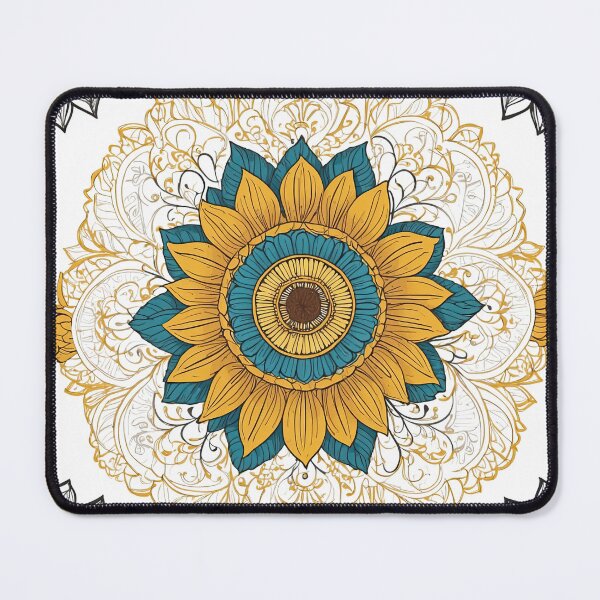 Item preview, Sunflower Folk Mandala Clipart Collection – Embroidery Style 34 designed and sold by PlayPlearnZone.