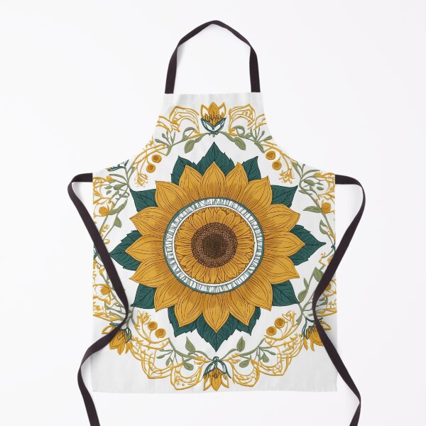 Item preview, Sunflower Folk Mandala Clipart Collection – Embroidery Style 35 designed and sold by PlayPlearnZone.