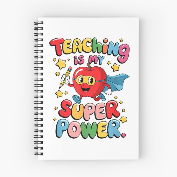 Item preview, Retro Teaching is My Superpower Apple Teacher Appreciation T-Shirt designed and sold by ‘Nothing Scares Me’ Store.