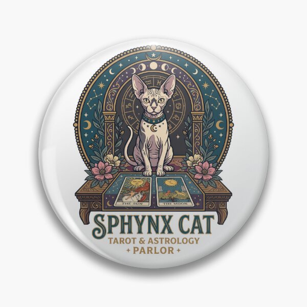 Item preview, Sphynx Cat Tarot Astrology Parlor Crystal Ball designed and sold by PictoVibe.