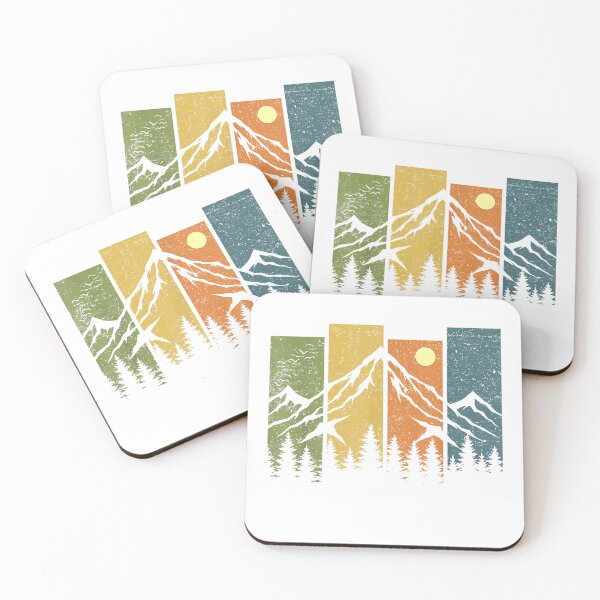 Item preview, Retro Wildlife Forest Nature Trees T-Shirt Outdoor Mountains Hiking Tee designed and sold by DArtfulStudio.