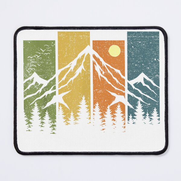 Item preview, Retro Wildlife Forest Nature Trees T-Shirt Outdoor Mountains Hiking Tee designed and sold by DArtfulStudio.