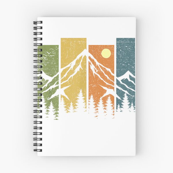 Item preview, Retro Wildlife Forest Nature Trees T-Shirt Outdoor Mountains Hiking Tee designed and sold by DArtfulStudio.