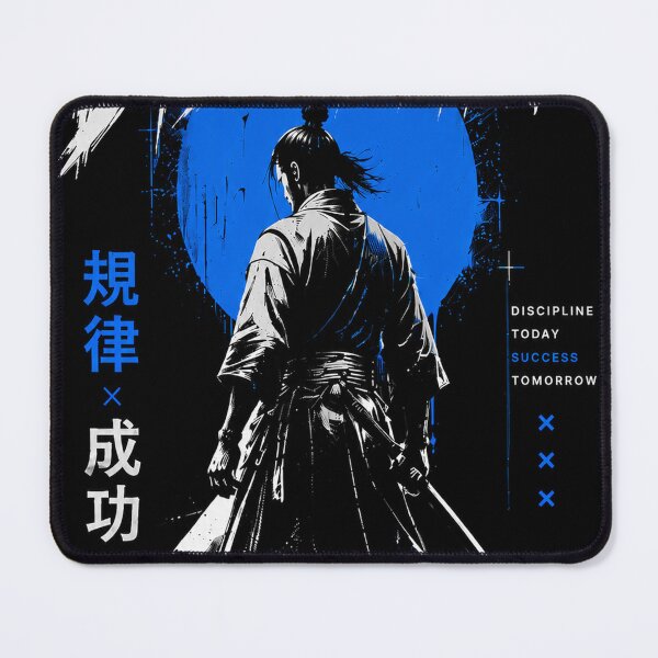 Item preview, Discipline Samurai Poster – Train Your Mind, Control Yourself Motivational Japanese Warrior Streetwear Design designed and sold by NBT-NOVA.
