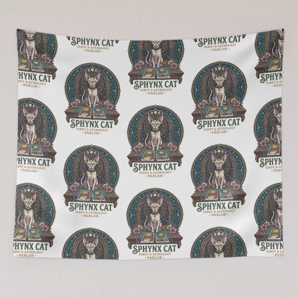 Item preview, Sphynx Cat Tarot Astrology Parlor Crystal Ball designed and sold by PictoVibe.