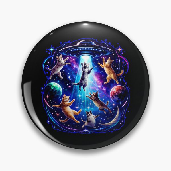 Item preview, Spaceship Cats And Planets designed and sold by WoodburyLake.