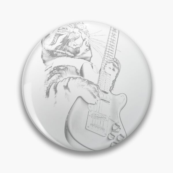 Item preview, Rock Cat Playing Guitar - Funny Guitar Cat T-Shirt Small designed and sold by Badriiiii.