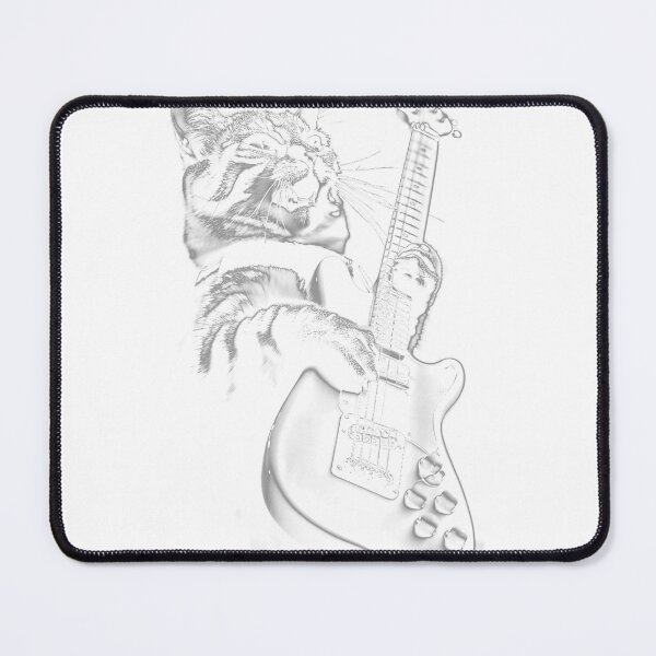 Item preview, Rock Cat Playing Guitar - Funny Guitar Cat T-Shirt Small designed and sold by Badriiiii.