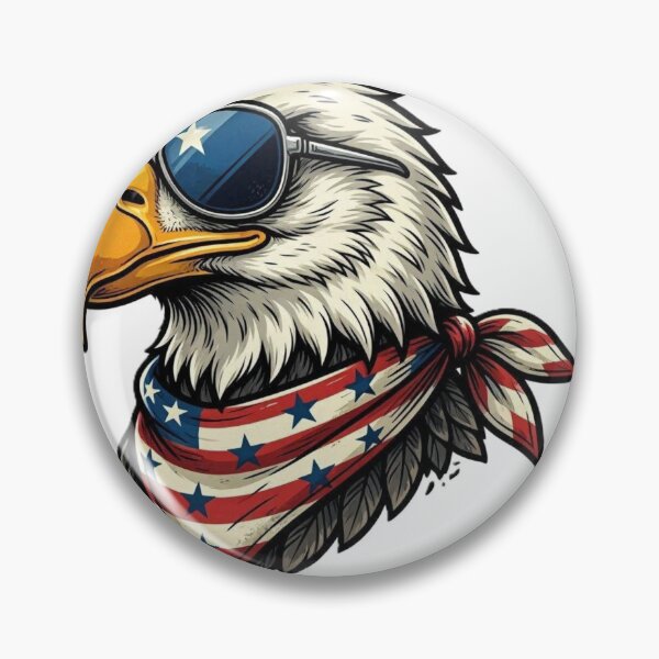 Item preview, Patriotic Bald Eagle - Retro Aviator designed and sold by conamor-bymel.
